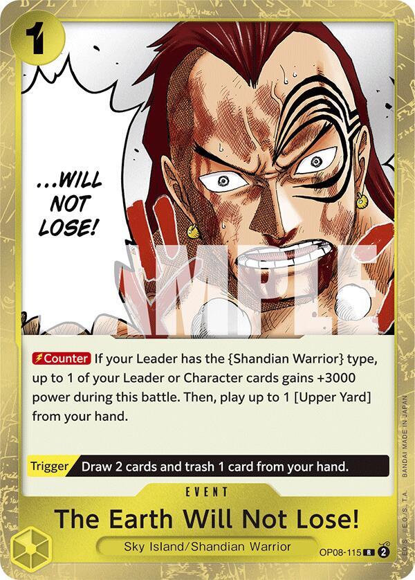 The Earth Will Not Lose! OP08-115 (Two Legends) - Foil