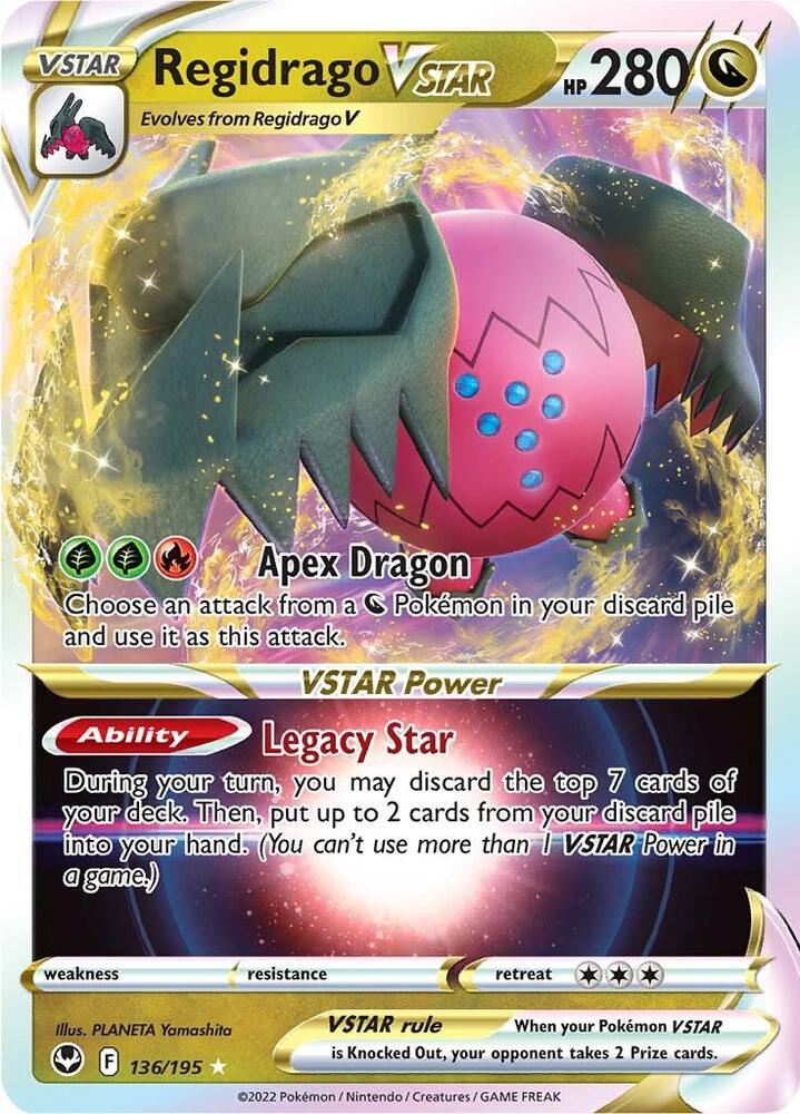 Regidrago VSTAR 136/195 (SWSH12: Silver Tempest) - Holofoil
