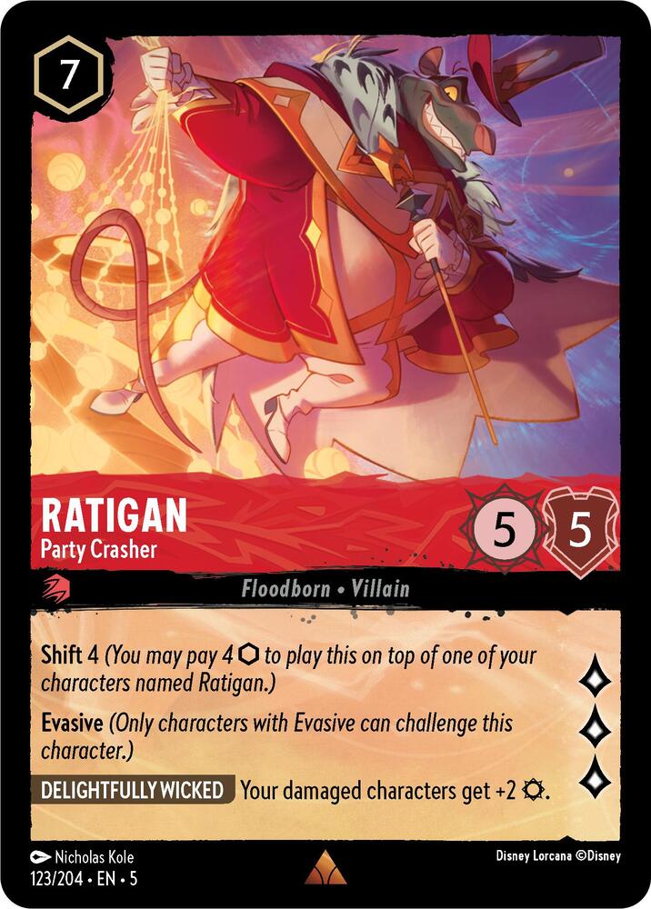 Ratigan, Party Crasher 123/204 (Shimmering Skies)