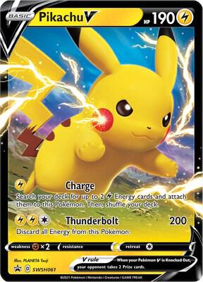Pikachu V SWSH061 (SWSH: Sword & Shield Promo Cards) - Holofoil