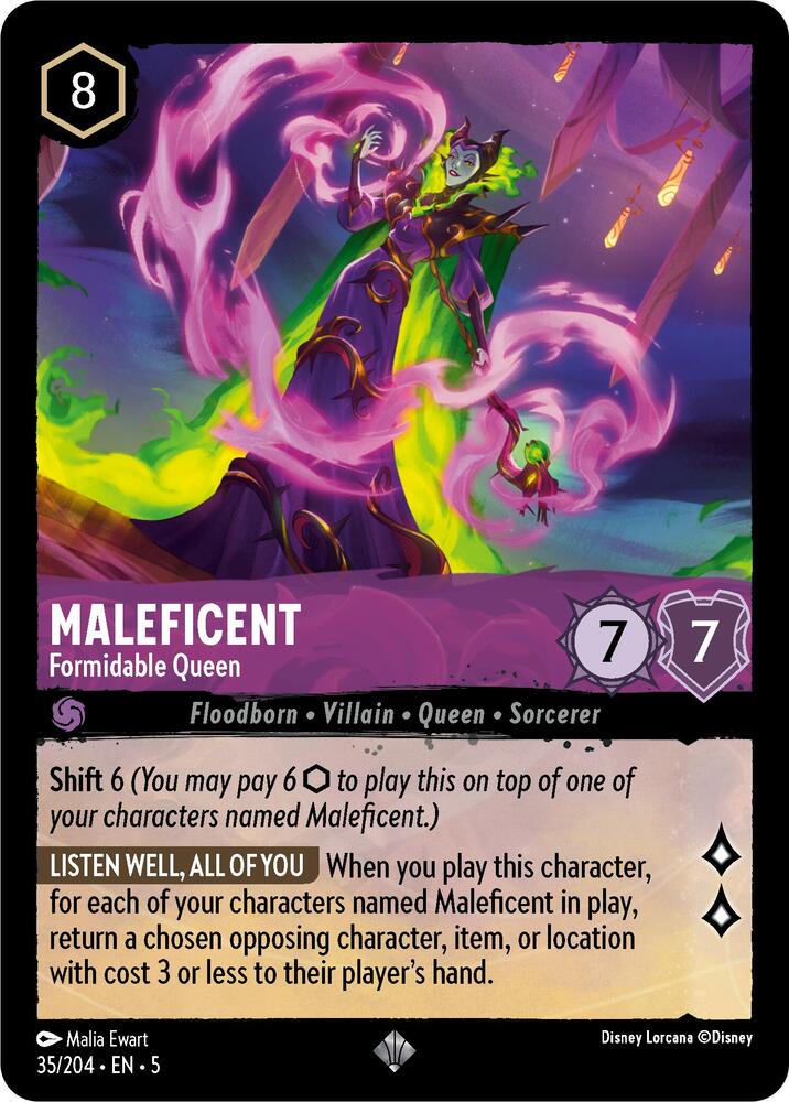 Maleficent, Formidable Queen 35/204 (Shimmering Skies)
