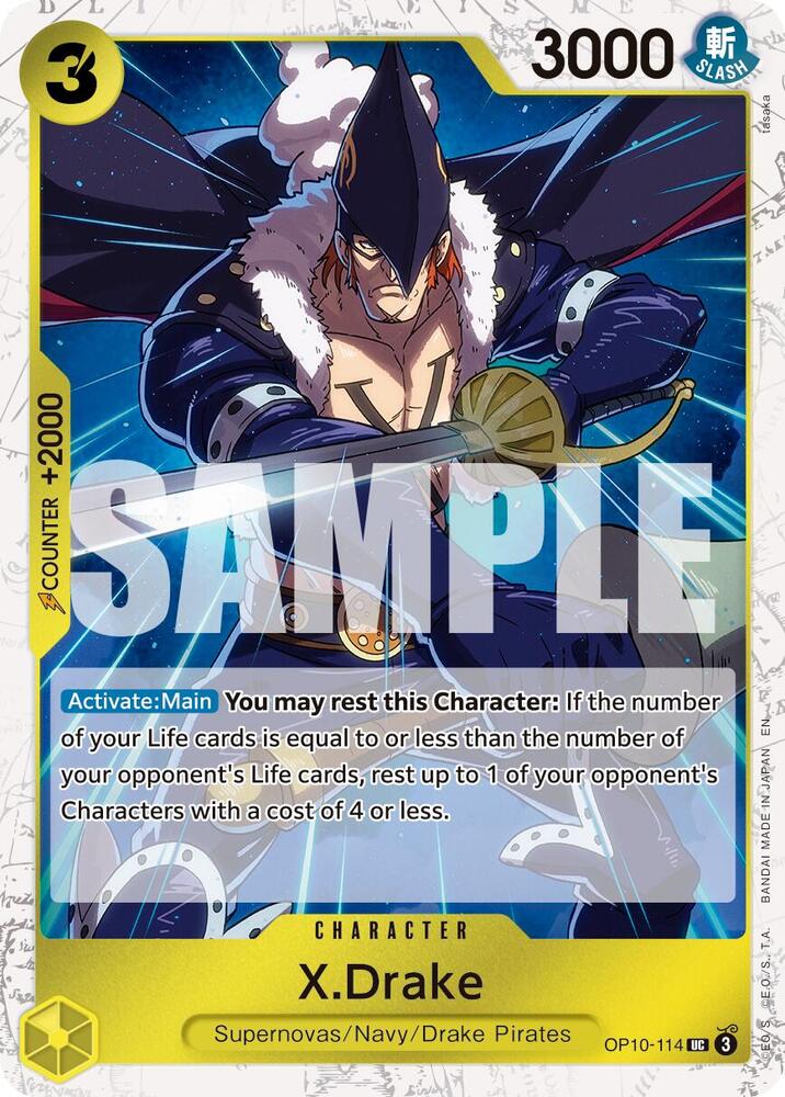 X.Drake OP10-114 (Premium Booster -The Best- Vol. 2) - Pirate Foil