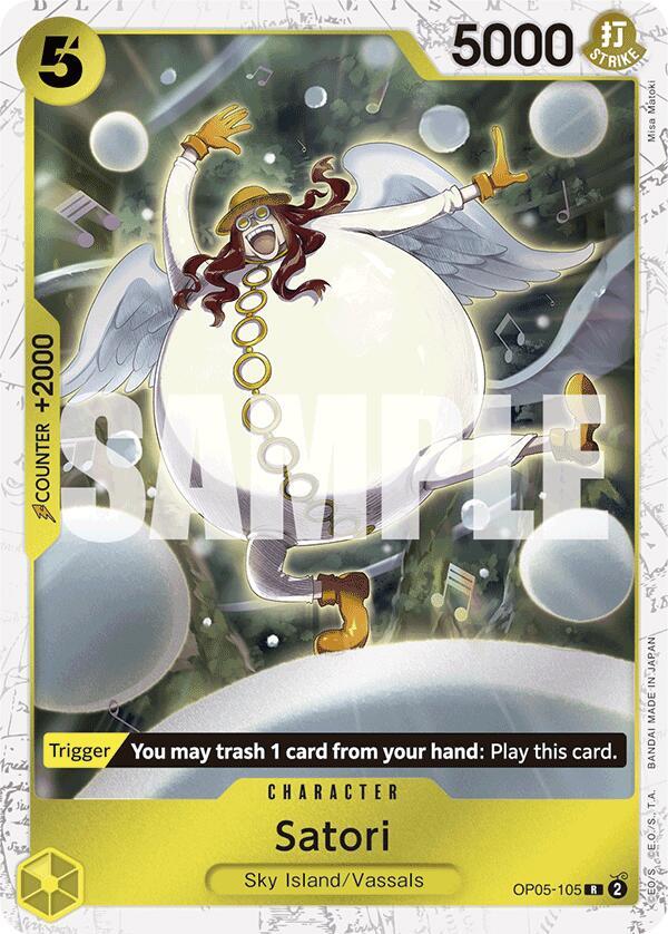 Satori OP05-105 (Premium Booster -The Best-) - Jolly Roger Foil