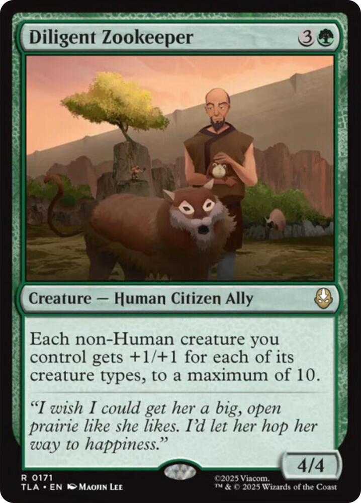 Diligent Zookeeper 171/286 (Avatar: The Last Airbender)