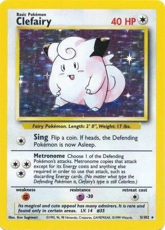 Clefairy 005/102 (Base Set) - Unlimited Holofoil