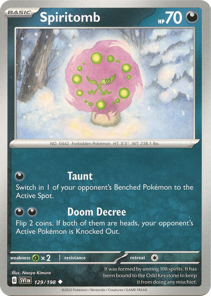 Spiritomb 129/198 (SV01: Scarlet & Violet Base Set)