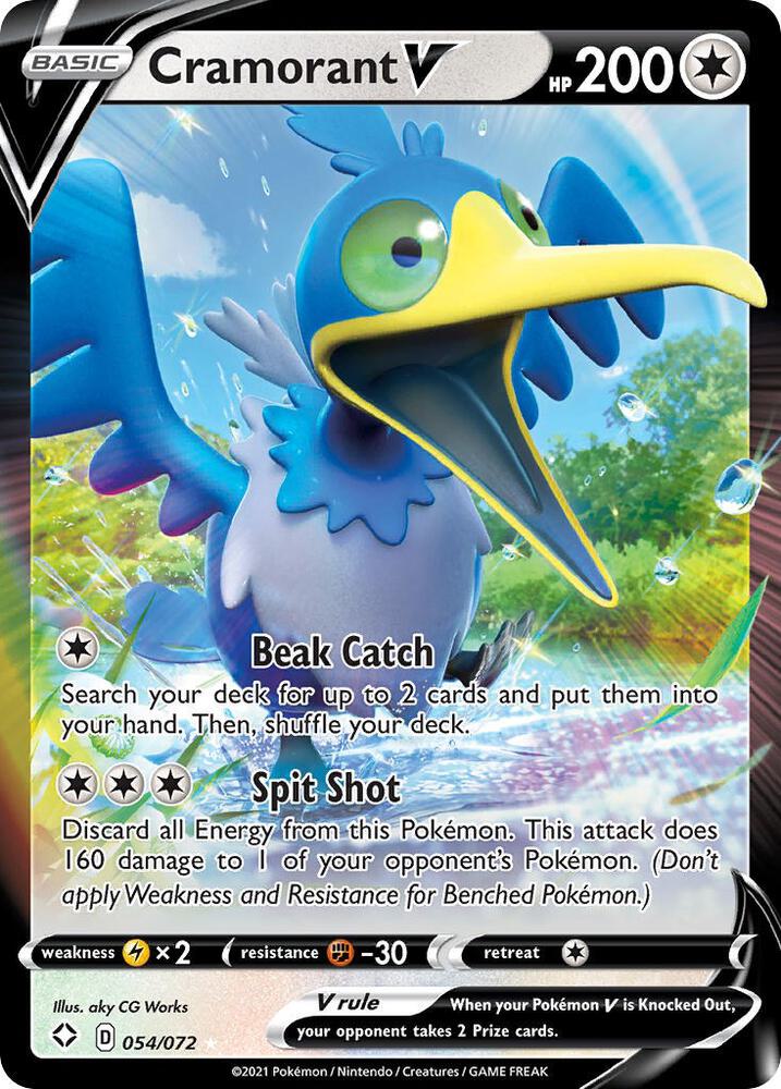 Cramorant V 054/072 (Shining Fates) - Holofoil