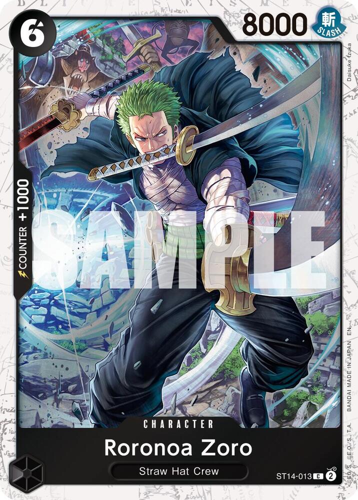 Roronoa Zoro ST14-013 (Premium Booster -The Best- Vol. 2) - Pirate Foil