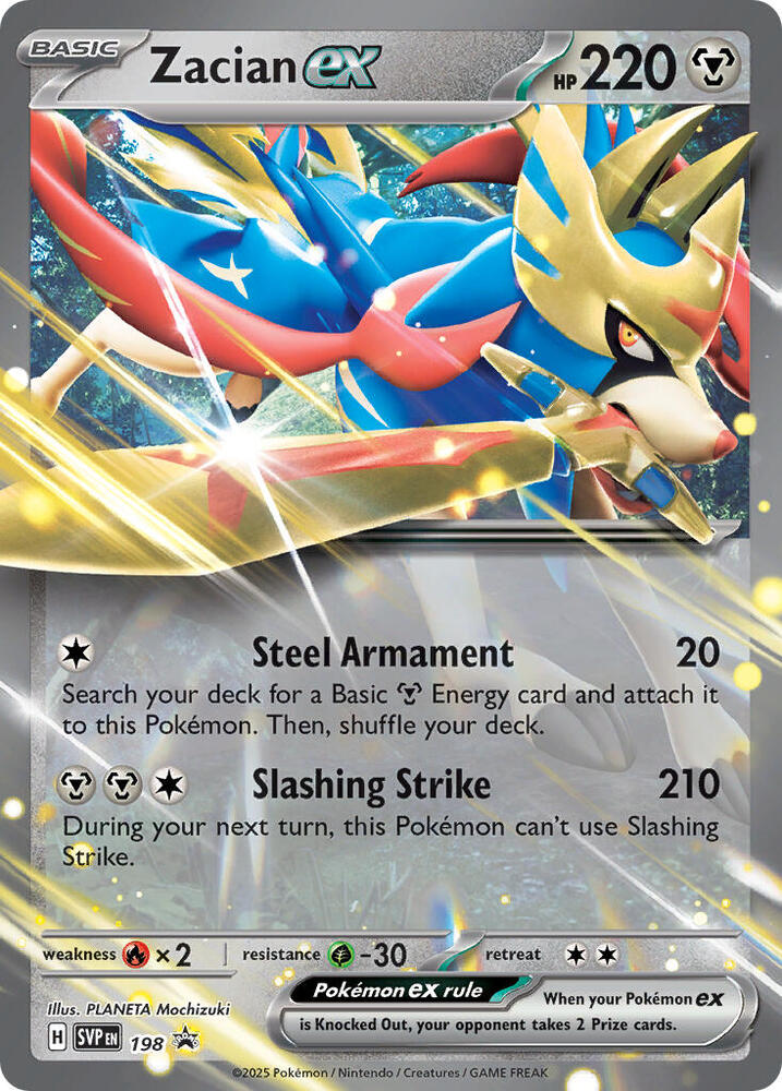 Zacian ex 198 (SV: Scarlet & Violet Promo Cards) - Holofoil