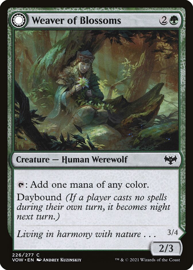 Weaver of Blossoms // Blossom-Clad Werewolf 226/277 (Innistrad: Crimson Vow)