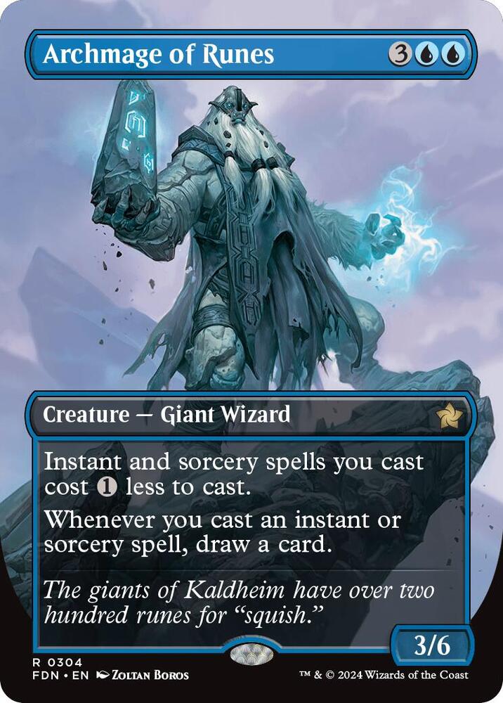 Archmage of Runes 304 (Foundations) - Borderless