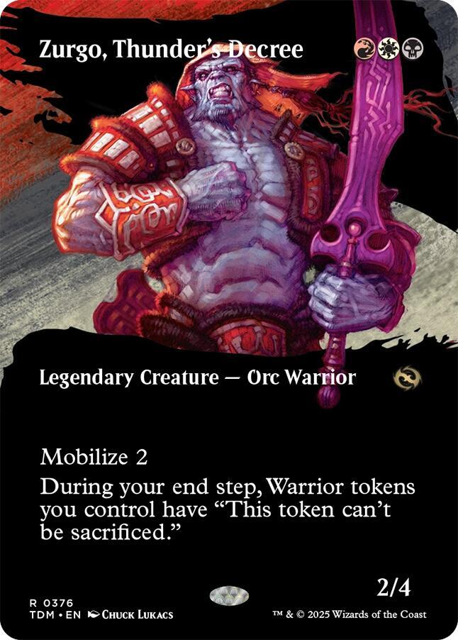 Zurgo, Thunder's Decree 376/291 (Tarkir: Dragonstorm) - Borderless