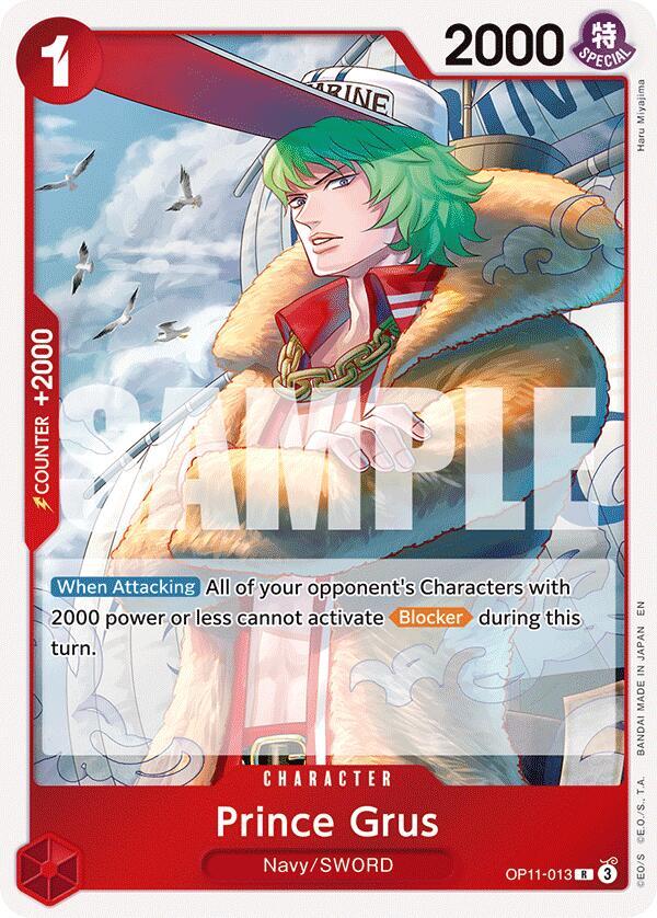 Prince Grus OP11-013 (A Fist of Divine Speed) - Foil