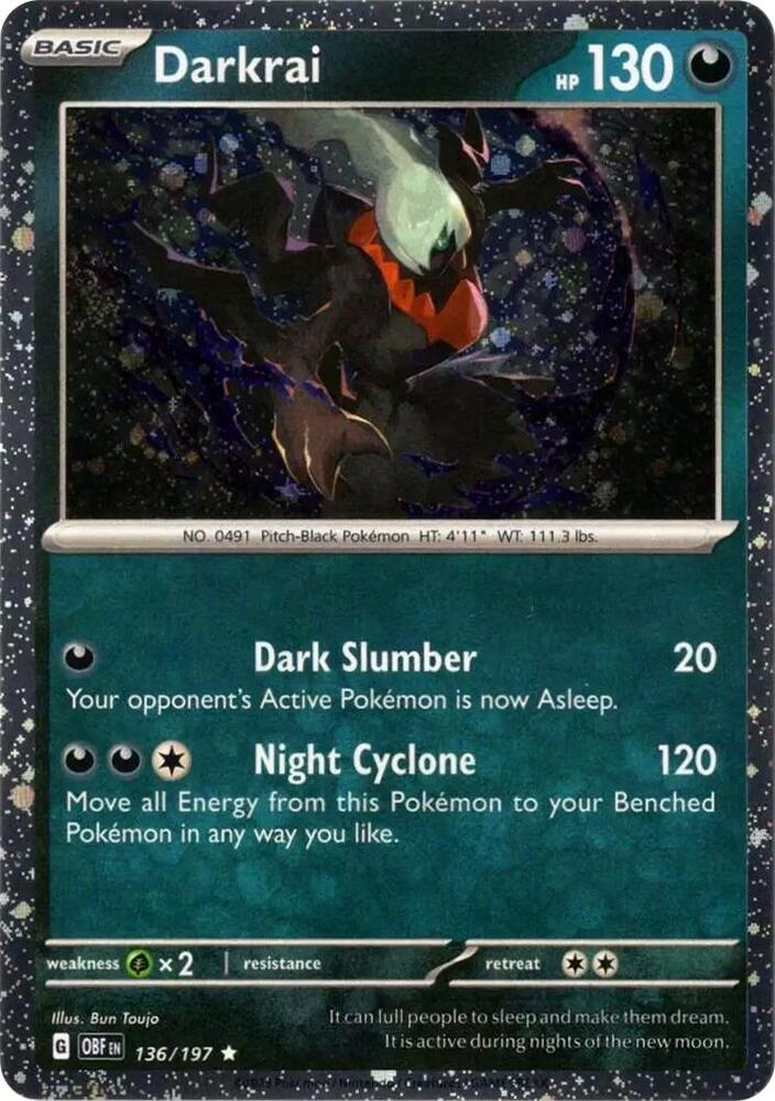 Darkrai Cosmos Holo 136/197 (Miscellaneous Cards & Products) - Cosmo Holofoil