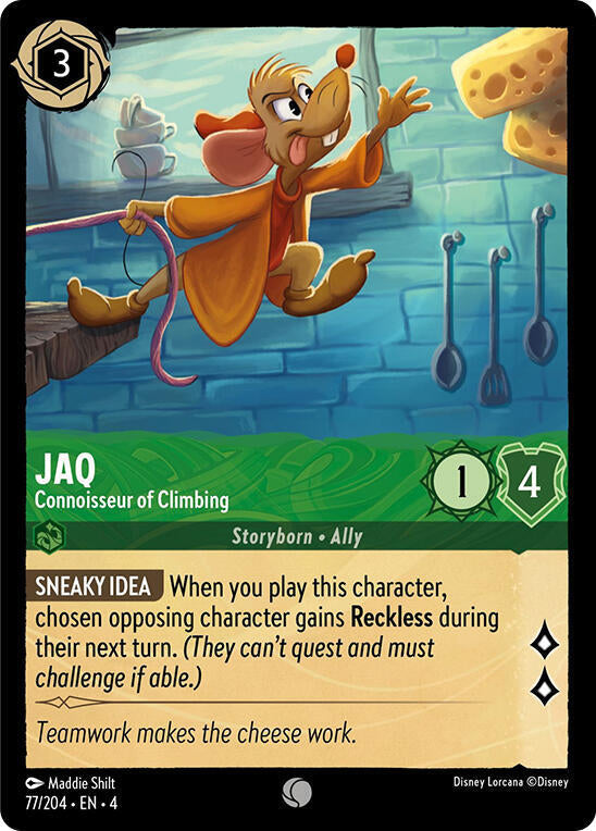 Jaq, Connoisseur of Climbing 77/204 (Ursula's Return) - Cold Foil