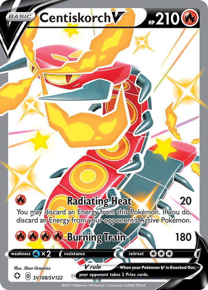 Centiskorch V SV108/SV122 (Shining Fates: Shiny Vault) - Holofoil
