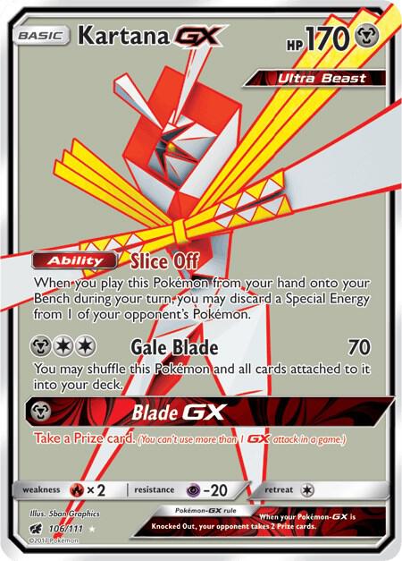 Kartana GX 106/111 (SM - Crimson Invasion) - Holofoil