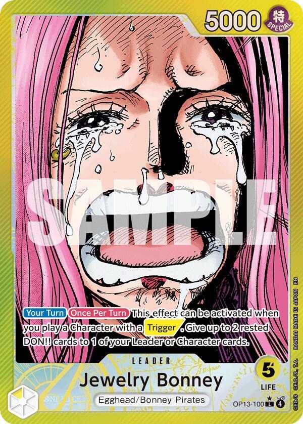 Jewelry Bonney OP13-100 (Carrying On His Will) - Alternate Art Foil