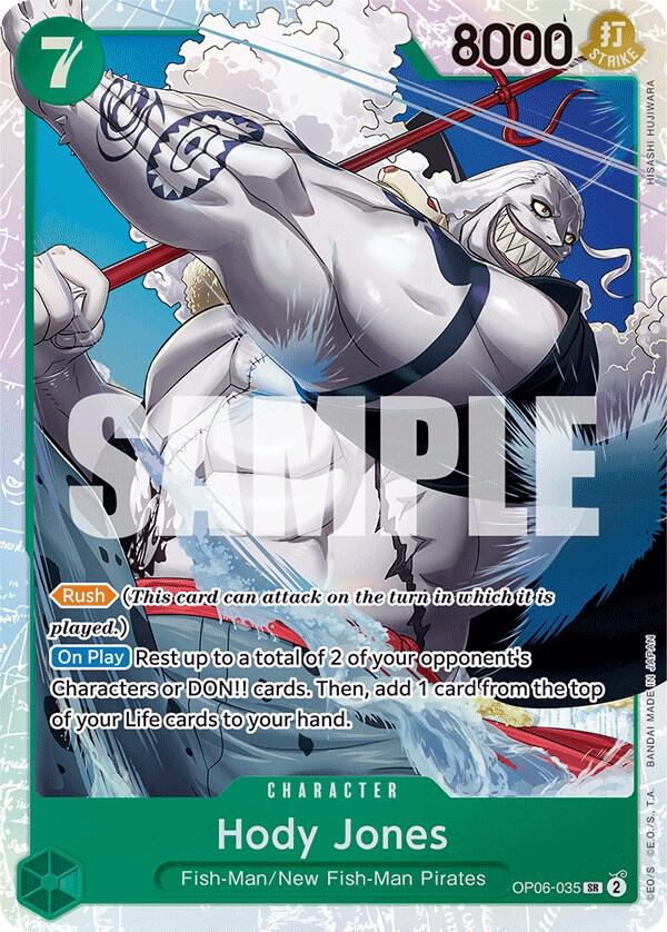 Hody Jones OP06-035 (Wings of the Captain) - Foil