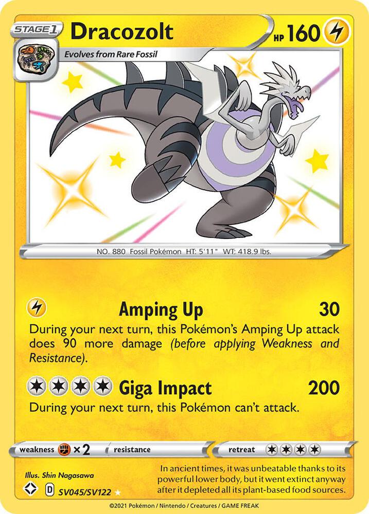 Dracozolt SV045/SV122 (Shining Fates: Shiny Vault) - Holofoil