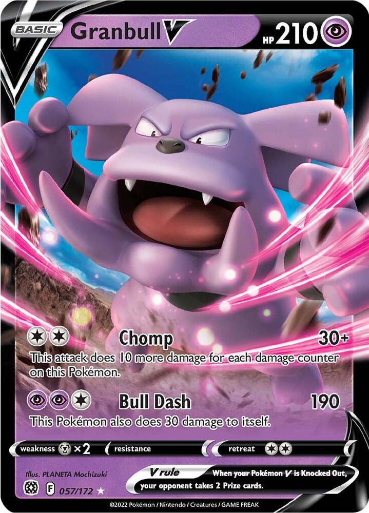 Granbull V 057/172 (SWSH09: Brilliant Stars) - Holofoil