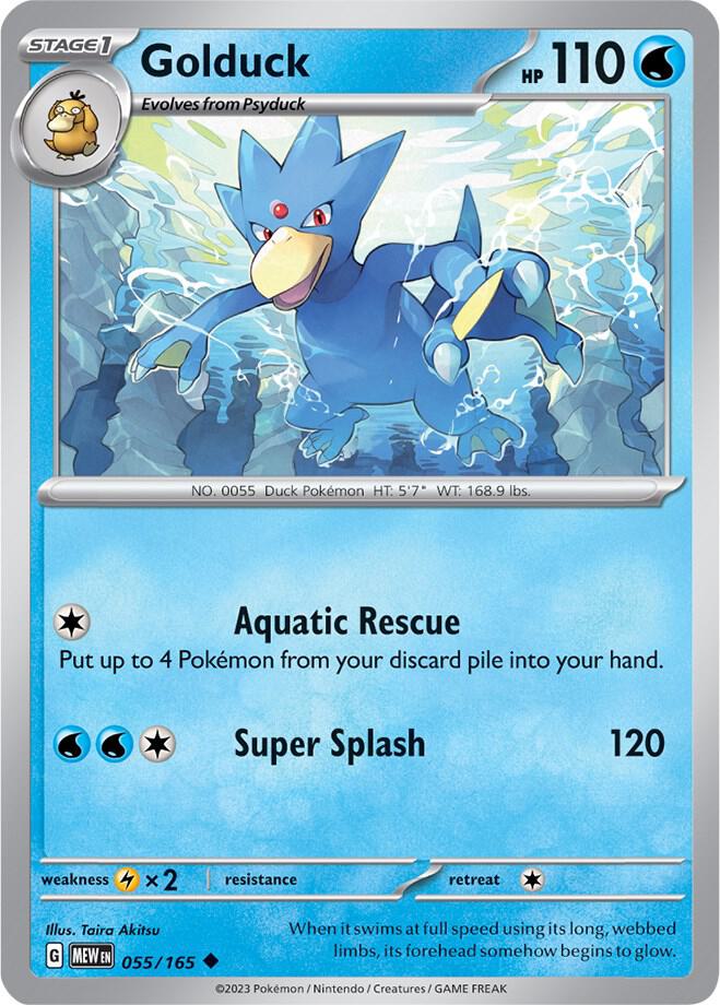 Golduck 055/165 (SV: Scarlet & Violet 151)