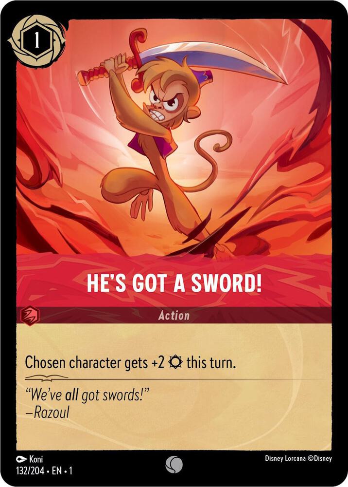 He's Got A Sword! 132/204 (The First Chapter) - Cold Foil