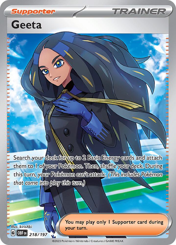 Geeta 218/197 (SV03: Obsidian Flames) - Holofoil