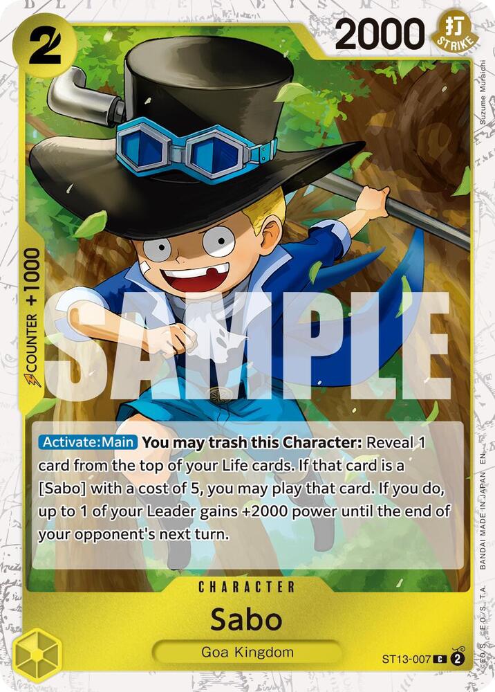 Sabo ST13-007 (Premium Booster -The Best- Vol. 2) - Pirate Foil
