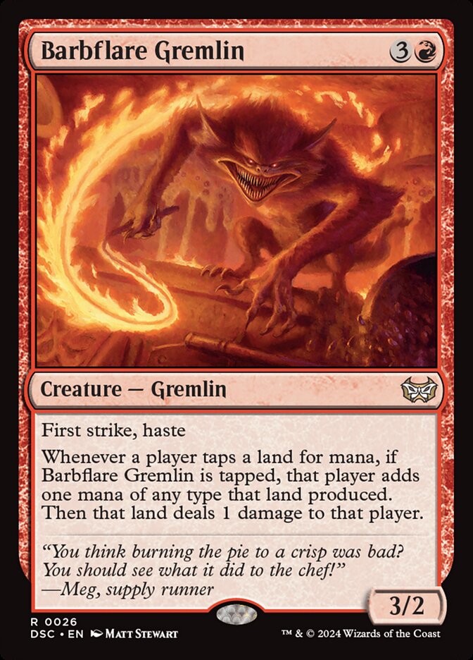 Barbflare Gremlin 26 (Commander: Duskmourn: House of Horror)