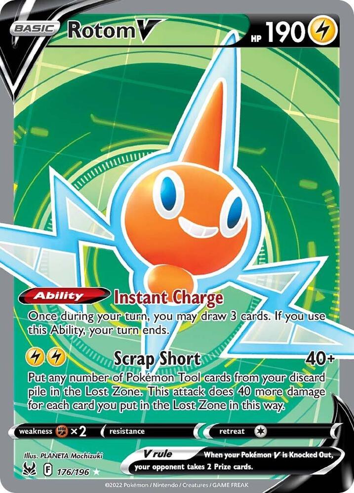 Rotom V 176/196 (SWSH11: Lost Origin) - Holofoil