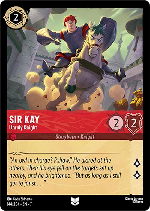 Sir Kay, Unruly Knight 144/204 (Archazia's Island)