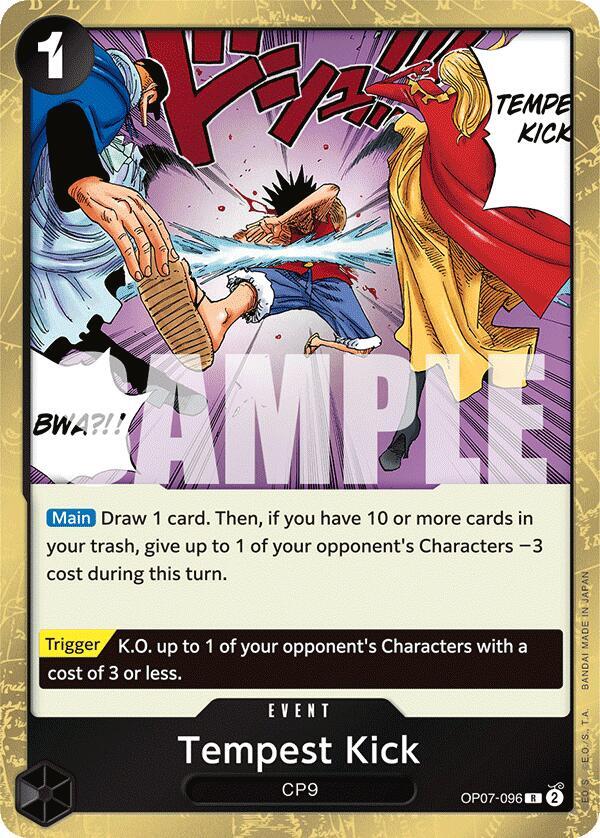 Tempest Kick OP07-096 (500 Years in the Future) - Foil