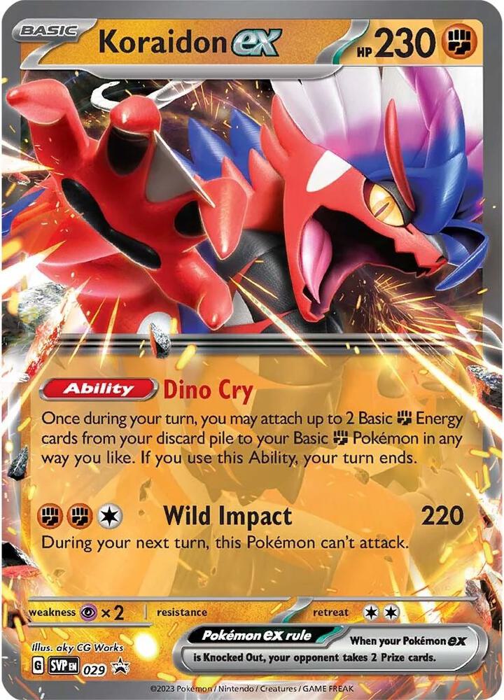 Koraidon ex 029 (SV: Scarlet & Violet Promo Cards) - Holofoil