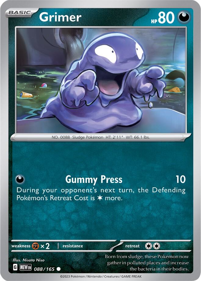 Grimer 088/165 (SV: Scarlet & Violet 151)