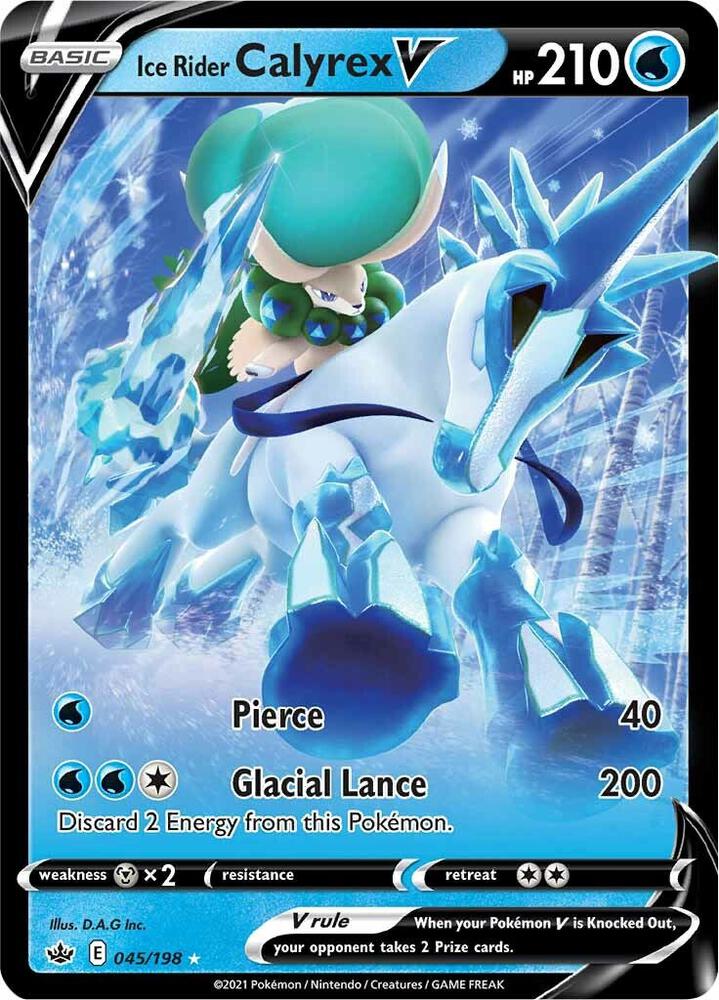 Ice Rider Calyrex V 045/198 (SWSH06: Chilling Reign) - Holofoil