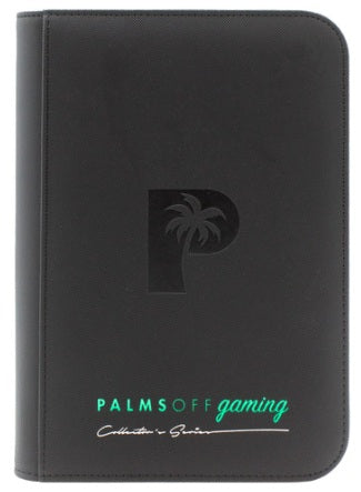 COLLECTOR'S SERIES 4 POCKET ZIP TRADING CARD BINDER - HOLDS 160 CARDS - BLACK