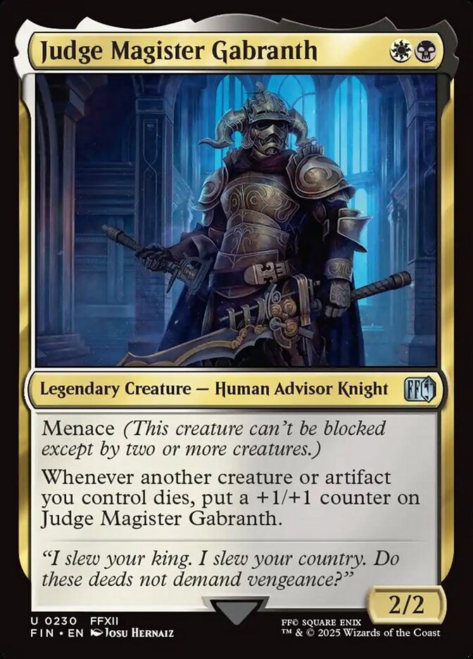 Judge Magister Gabranth 230/309 (FINAL FANTASY)