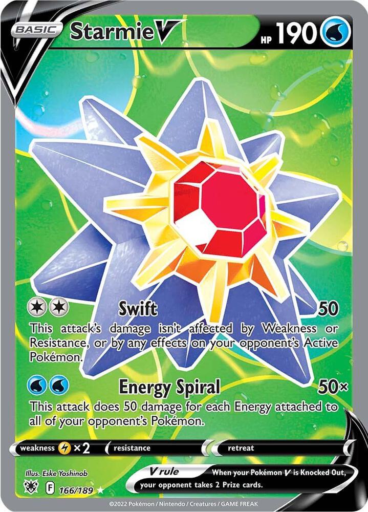 Starmie V 166/189 (SWSH10: Astral Radiance) - Holofoil