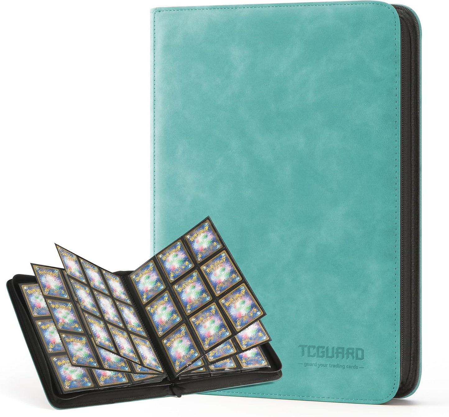 Premium Binder 540 Card Slot - Green - 9 Pocket Double Sided Pages - Side-loading Pockets
