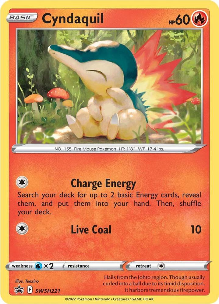 Cyndaquil SWSH221 (SWSH: Sword & Shield Promo Cards) - Holofoil