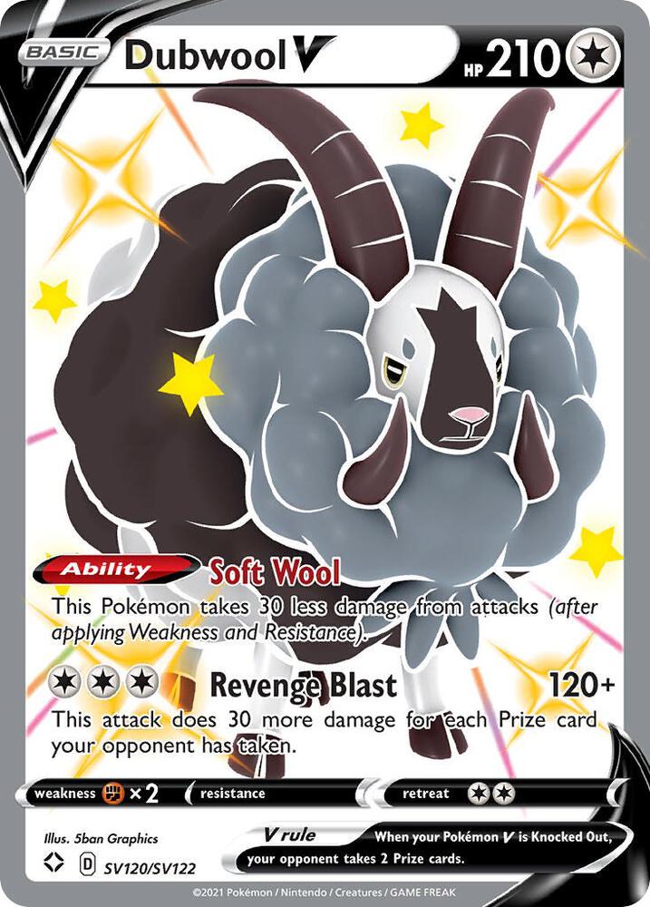 Dubwool V SV120/SV122 (Shining Fates: Shiny Vault) - Holofoil