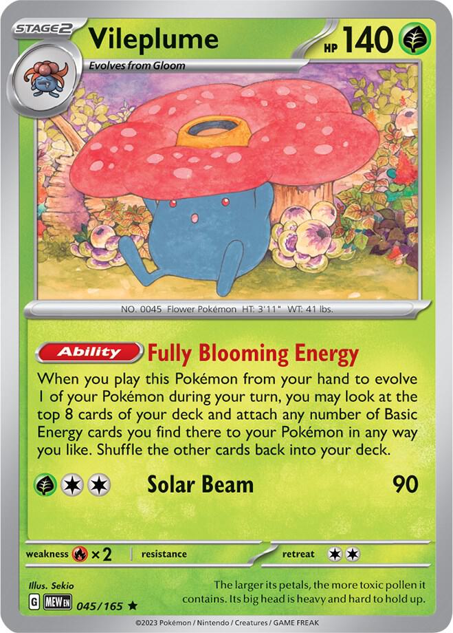 Vileplume 045/165 (SV: Scarlet & Violet 151) - Holofoil
