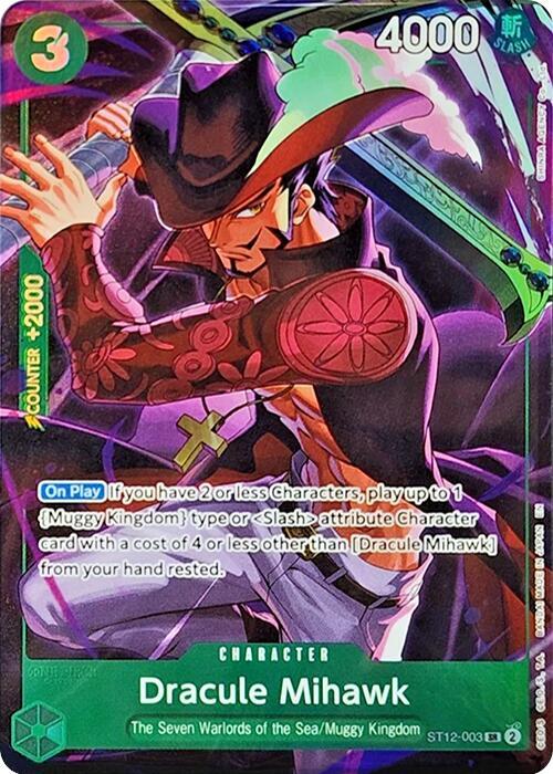 Dracule Mihawk (Illustration Box Vol.4) ST12-003 (One Piece Promotion Cards) - Foil