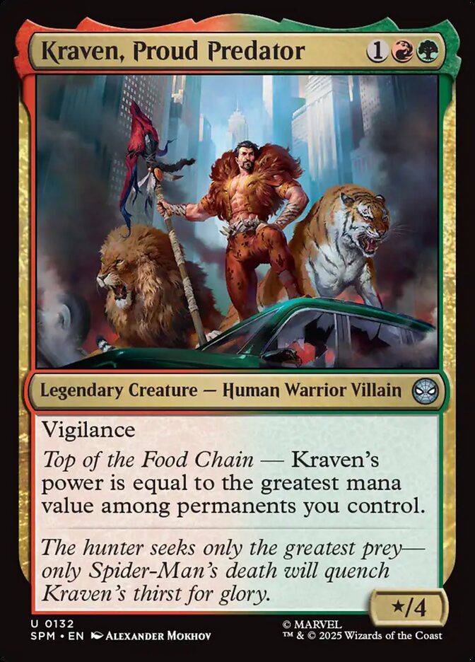 Kraven, Proud Predator 132/198 (Marvel's Spider-Man)