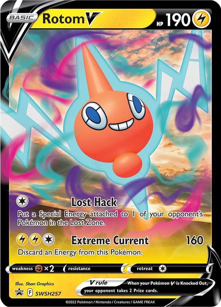Rotom V SWSH257 (SWSH: Sword & Shield Promo Cards) - Holofoil