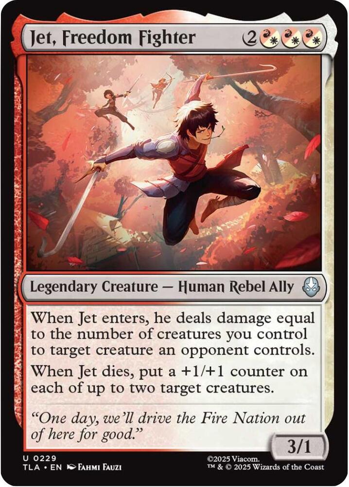 Jet, Freedom Fighter 229 (Avatar: The Last Airbender) - Foil