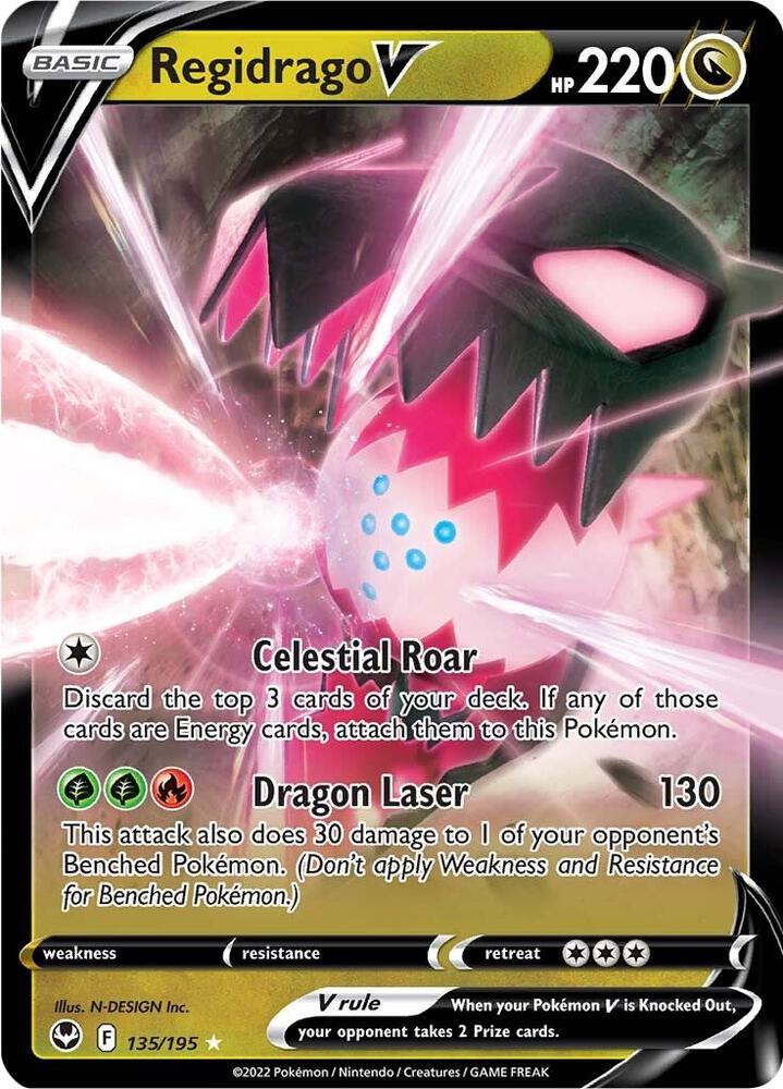 Regidrago V 135/195 (SWSH12: Silver Tempest) - Holofoil