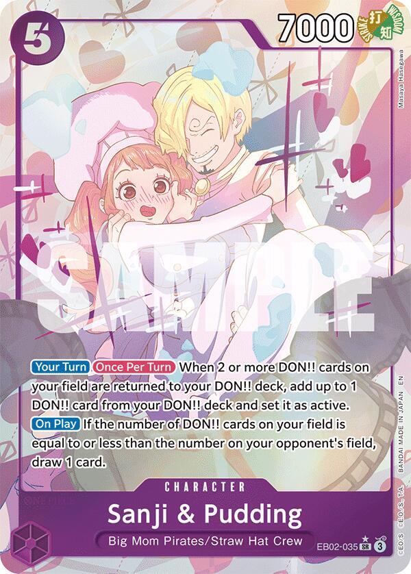 Sanji & Pudding EB02-035 (Extra Booster: Anime 25th Collection) - Alternate Art Foil