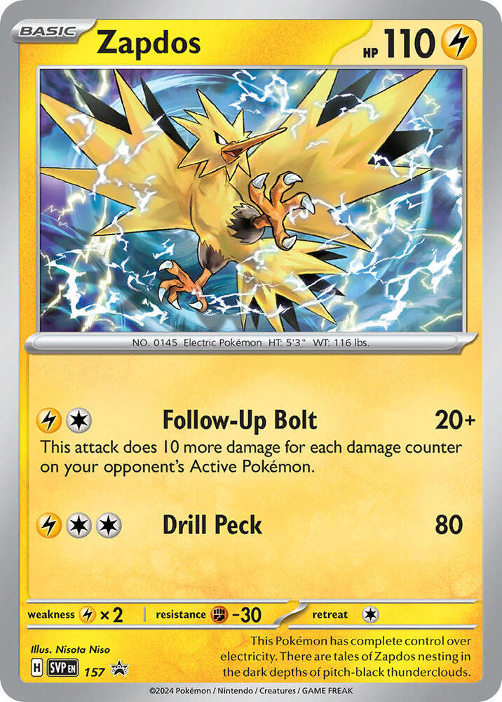 Zapdos 157 (SV: Scarlet & Violet Promo Cards) - Holofoil